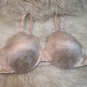 Bali Floral Lace Bra - Soft Pink 40DD